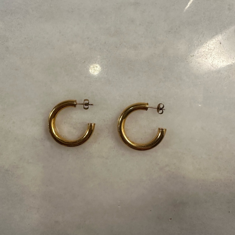 Delicate Gold Hoop Earrings